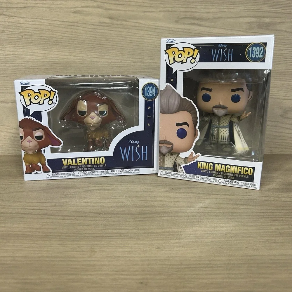 2 Wish Funko Pop! Vinyl Disney King Magnifico #1392 Valentino #1394 Lot Walmart